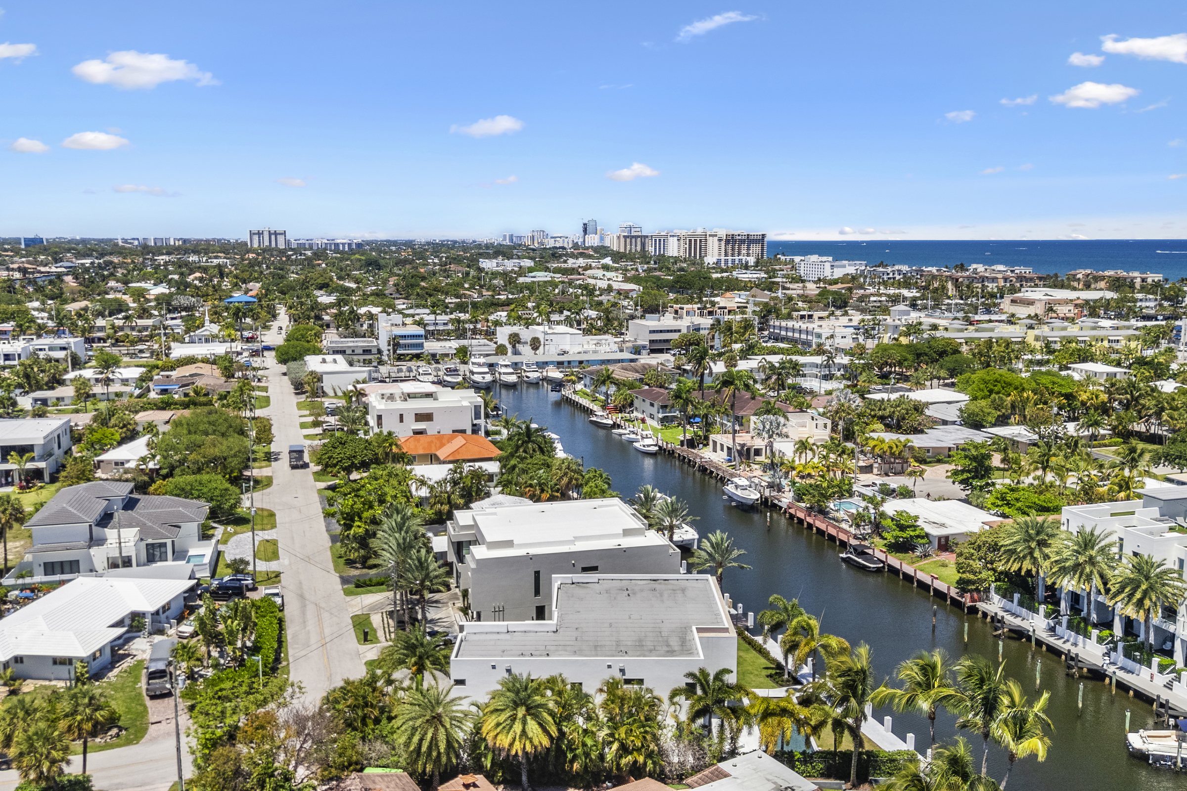 Aerial, Beach and Ocean at Casa Aqua, 4232 E Tradewinds Ave, Lauderdale-by-the-Sea