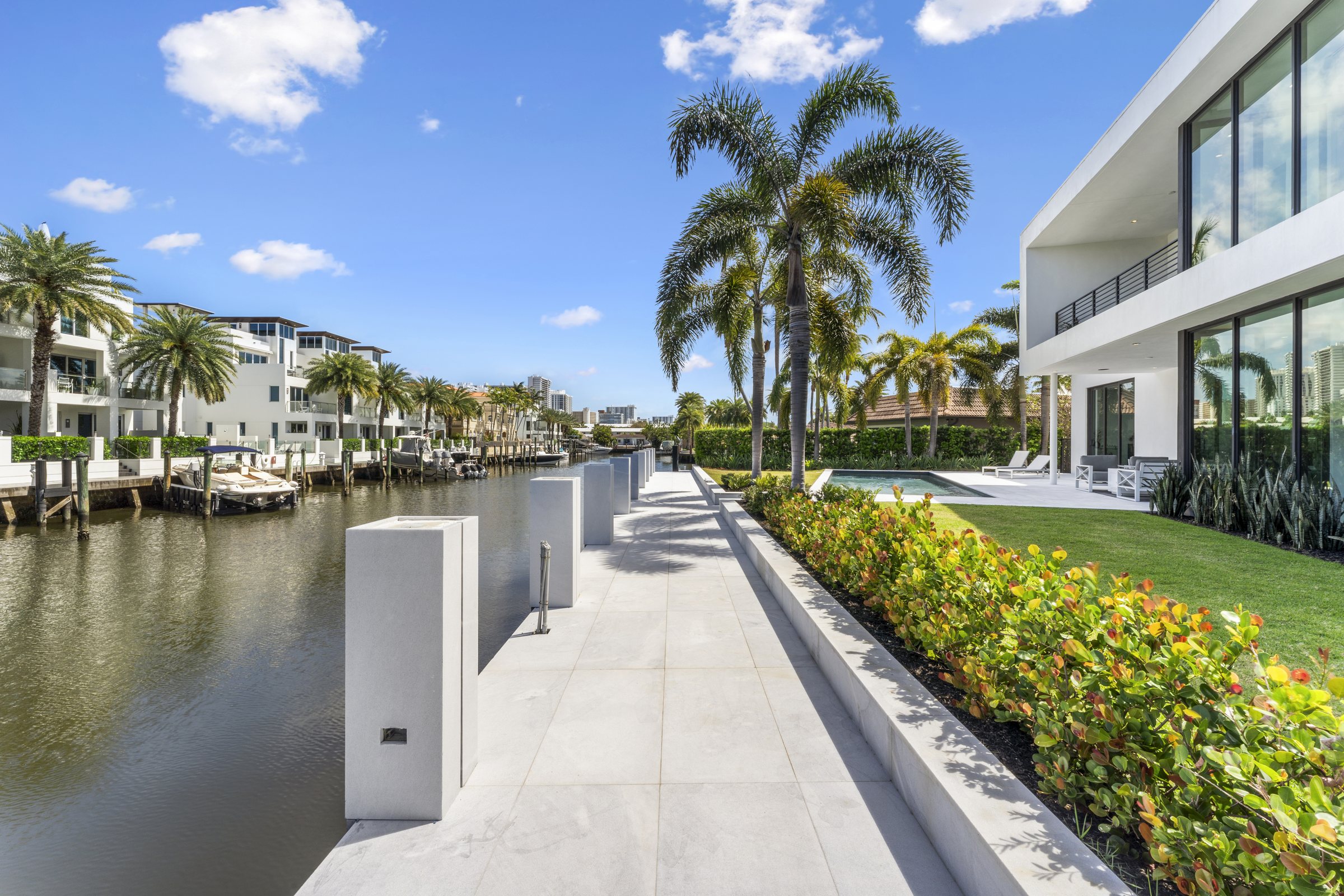 Dock and Seawall at Casa Aqua, 4232 E Tradewinds Ave, Lauderdale-by-the-Sea