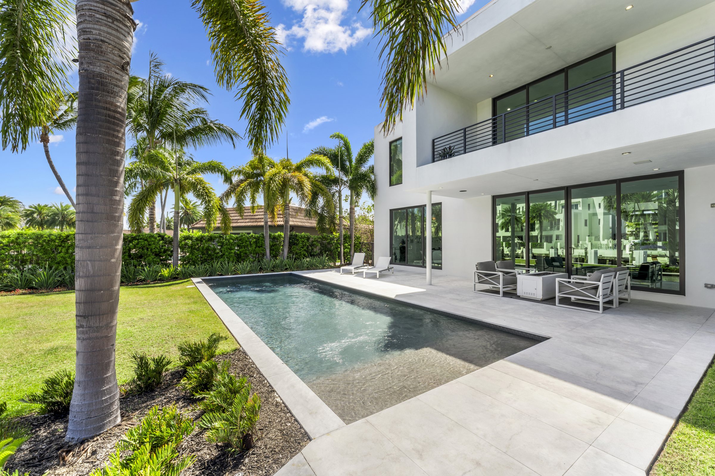 Terrace Toward the Canal at Casa Aqua, 4232 E Tradewinds Ave, Lauderdale-by-the-Sea