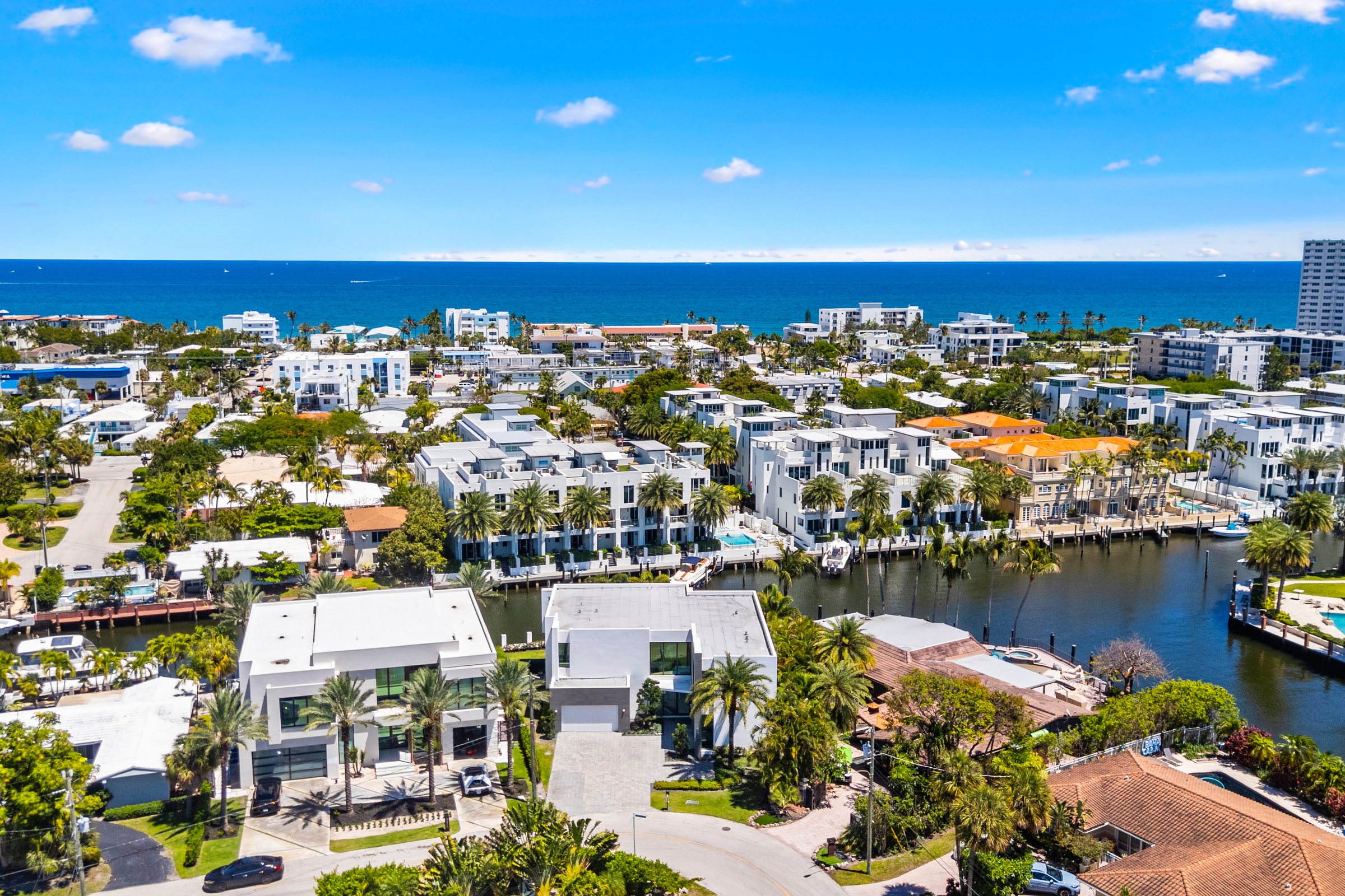 Aerial Location Overview at Casa Aqua, 4232 E Tradewinds Ave, Lauderdale-by-the-Sea