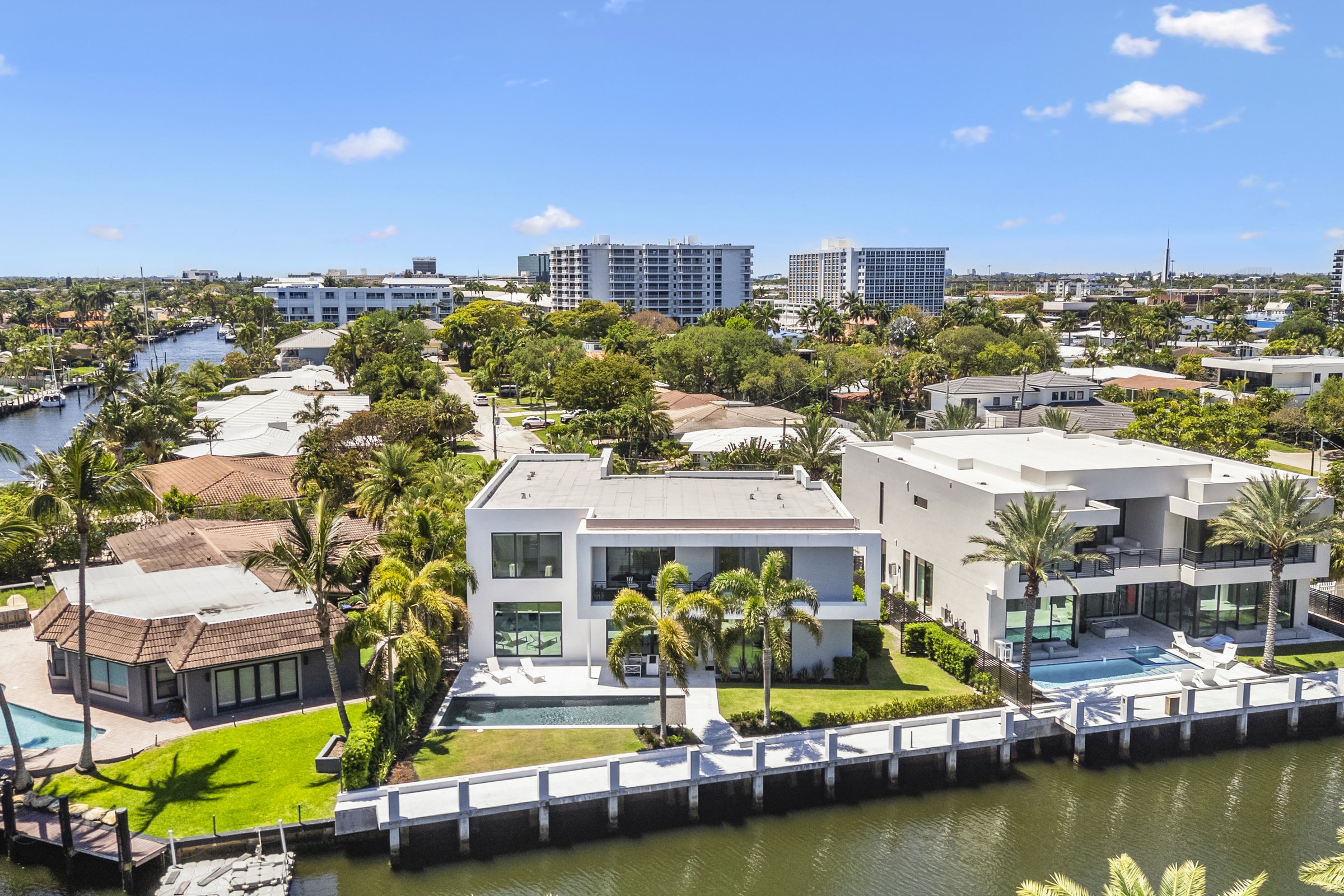 Aerial Over the Residence at Casa Aqua, 4232 E Tradewinds Ave, Lauderdale-by-the-Sea