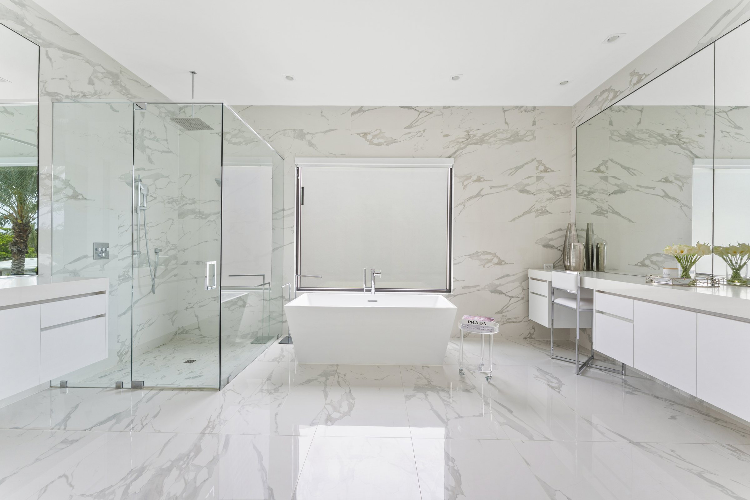 Primary Spa Bathroom at Casa Aqua, 4232 E Tradewinds Ave, Lauderdale-by-the-Sea