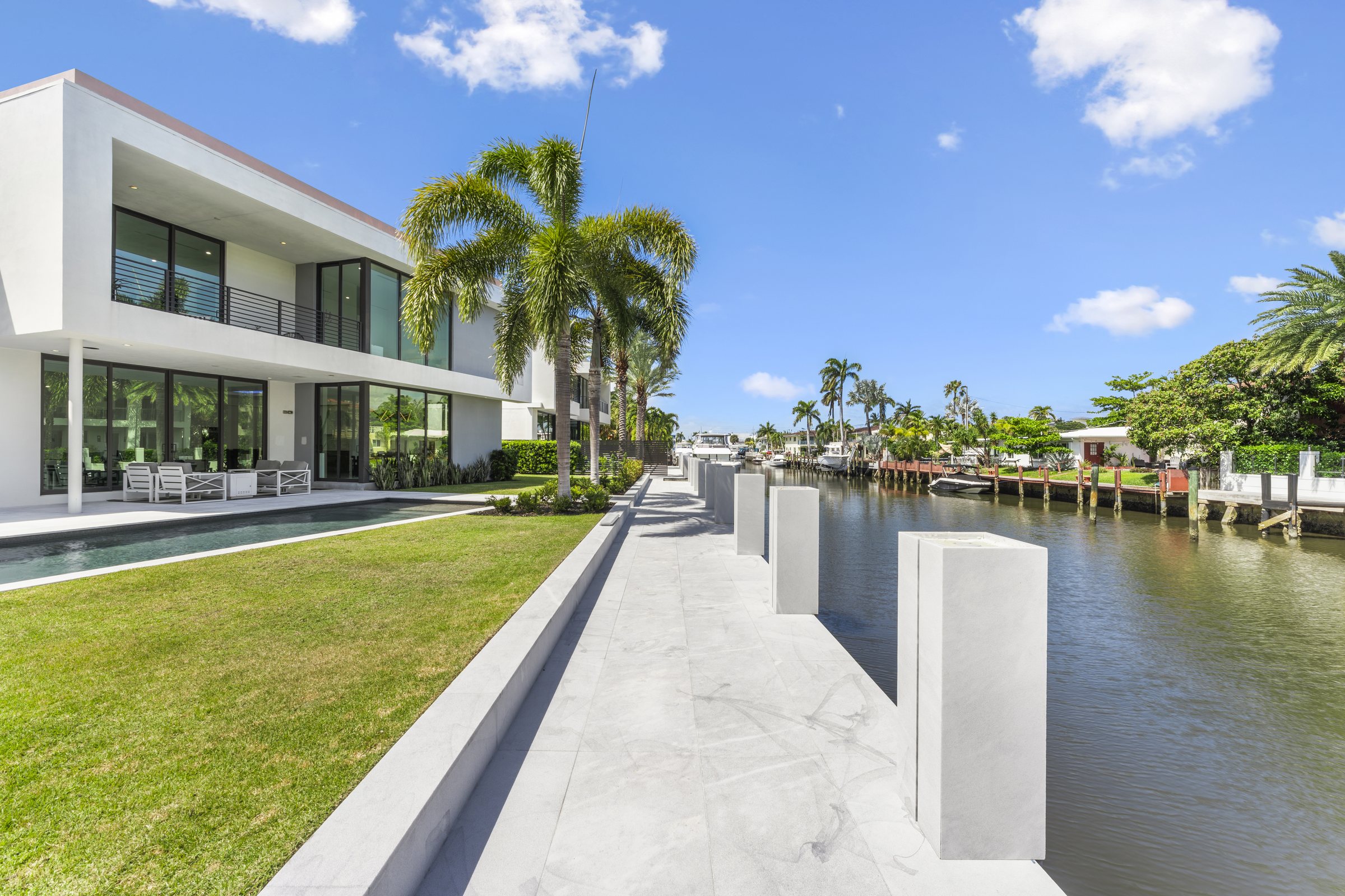 Canal-Side View at Casa Aqua, 4232 E Tradewinds Ave, Lauderdale-by-the-Sea